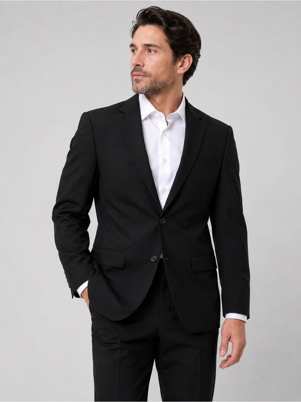 NWT Pronto Uomo Black Men's Two-Button Suit Jacket